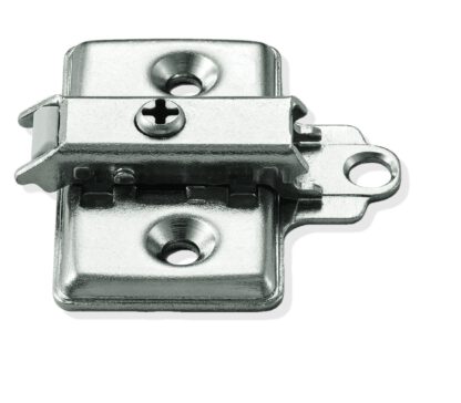 2 gedempte meubelscharnieren met regelbare demper incl. Montageplaten. Potlint, meubelplakband van LAMP® / Japan - Afbeelding 2
