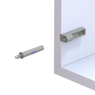 2 softclose deurdempers met lineaire montageplaat. Voor opschroefbare meubels - meubelkleppen, soft-close, kleppen, aanslagkleppen voor keukenkast of kast voor montage achteraf