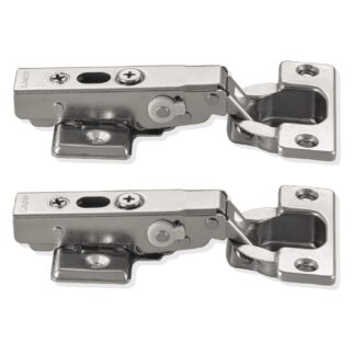 2 gedempte meubelscharnieren met regelbare demper incl. Montageplaten. Potlint, meubelplakband van LAMP® / Japan