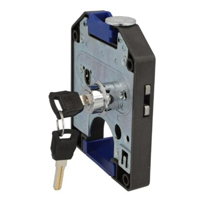 Statiegeldslot voor 1 euro muntstukken, kluisslot rechtshandig. Muntslot voor lockers, garderobekasten, schoolkluisjes, kasten enz. van SISO / UMAXO®. - Afbeelding 8