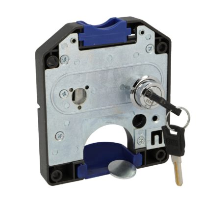 Statiegeldslot voor 1 euro muntstukken, kluisslot rechtshandig. Muntslot voor lockers, garderobekasten, schoolkluisjes, kasten enz. van SISO / UMAXO®. - Afbeelding 5
