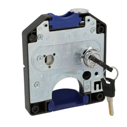 Statiegeldslot voor 1 euro muntstukken, kluisslot rechtshandig. Muntslot voor lockers, garderobekasten, schoolkluisjes, kasten enz. van SISO / UMAXO®. - Afbeelding 7