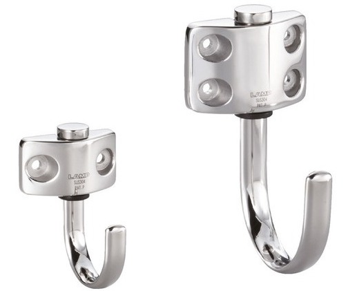 Hoogwaardige SUS304 roestvrijstalen draaibare haak, 67 mm (2,7"), JF-T45. V2A draaihaken voor scheepsbouw, RV, Outdoor, vochtige omgeving en nog veel meer, door Sugatsune / LAMP® (Japan) - Afbeelding 3