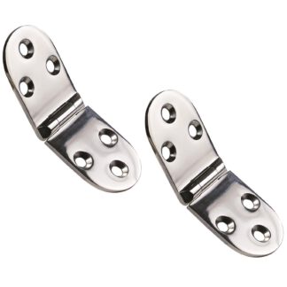 Set: 2 stuks UMAXO® klaptafel scharnier gemaakt van V4A (SUS316) roestvrij staal voor klaptafels. Meubelscharnier, tafelscharnier S.FH.3080.2SS