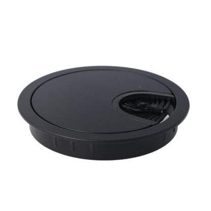 Hoogwaardige massieve kabelinvoer van zamak, Ø80 mm voor bureau met borstelafdichting, oppervlak: zwart. Tabel kabelgeleider Kabelopening van SISO / Denemarken - Afbeelding 6