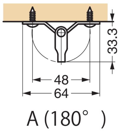 Flexibele draaibare haak van roestvrij staal voor vlakke oppervlakken, hoeken of randen. DZ-270 door Sugatsune LAMP® / Japan - Afbeelding 2