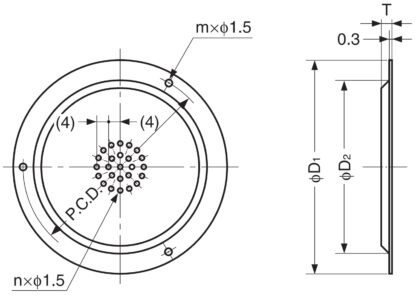 Hoogwaardig ventilatierooster van roestvrij staal V2A. Roestvrijstalen ventilatieroosters AST-45, AST-55, AST-70 en AST-100 van Sugatsune / LAMP® (Japan) - Afbeelding 3