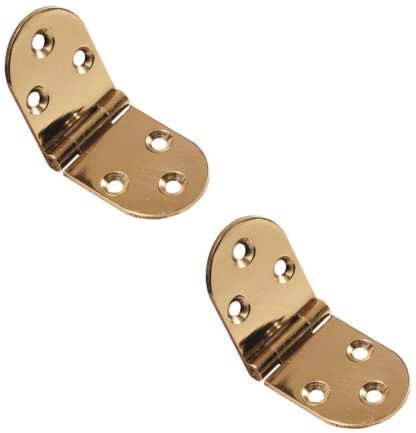 Set: 2 stuks UMAXO® messing klaptafel scharnier voor klaptafels. Meubilair scharnier, tabel scharnier