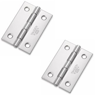 2 stukken hoogwaardig scharnier met schroef, B-1059-4, maat: 51 mm, van TAKIGEN, laadcapaciteit: 6,7 kg (15 lbs). Productfoto