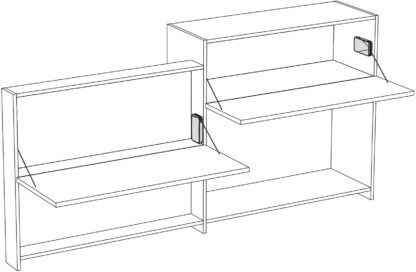 Hoogwaardige klephouder voor het barcompartiment met soft-close demper en zelfsluitend mechanisme, incl. Afdekkap en bevestigingsschroeven, draagvermogen: 4 kg, oppervlak: grijs, 1009521. Trekkoordklephouder voor barcompartiment, barcompartimentklep en no - Afbeelding 2