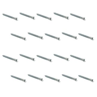 20 stuks Confirmat, eendelige connector met verzonken kop voor boorgat ⌀3,5 mm, met binnenzeskant SW3 mm, gemaakt van robuust staal, oppervlak: verzinkt, 50 mm (2"), 7011905. Meubelschroef, voor kast, meubels, plank, karkasmeubels en nog veel meer, door E