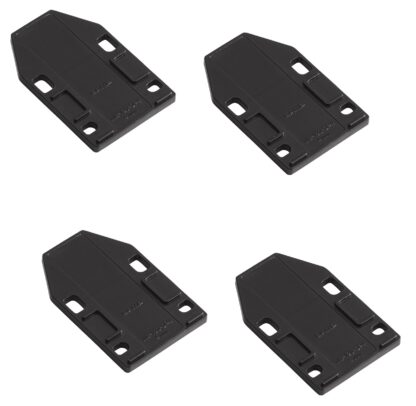 4-delige afstandsplaat, gemaakt van polyacetaal, oppervlak: zwart, 70 mm (2-3/4"), ML-120-DP4-BL. Compensatieplaat voor magnetische druksluitingen ML-120BR, ML-120W en ML-120BL van Sugatsune, van Sugatsune / LAMP® (Japan)