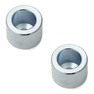 2 stuks stalen afstandhouder, oppervlak: gegalvaniseerd, 10,5 mm (0,5") BSP-8. Plaatwerk bevestiging BSP-8 voor handvat shell Sugatsune SD-160WB, handvat shell Sugatsune SD-160CR , door Sugatsune / LAMP® (Japan)