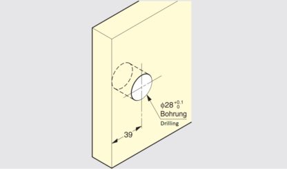 Hoogwaardige drukknoop met handvatfunctie, gemaakt van messing, oppervlak: vernikkeld, gesatineerd mat, afwerking: rond, TLP-WB en TLP-LBM(W). Stevige drukknoop voor caravan, jacht en nog veel meer, van Sugatsune / LAMP® (Japan) - Afbeelding 3