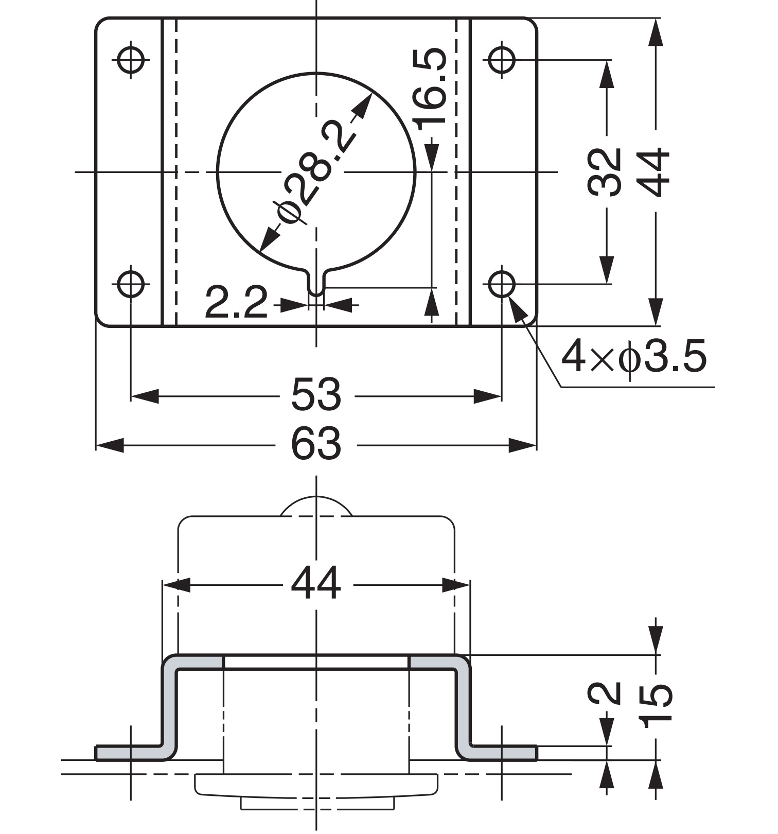 Hoogwaardige drukknopgreep van zinklegering, oppervlak: verchroomd, 18,8 mm (0,8") PK03CR. Hoge kwaliteit solide en elegante pushlock gemaakt van ZDC voor lade, campermeubilair, boten, privévliegtuigen en nog veel meer, door Sugatsune / LAMP® (Japan) - Afbeelding 4