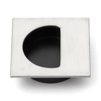 RVS handgreepschaal, halfrond, V2A (SUS304), 47 mm (1-7/8) SKH-47. Hoogwaardige roestvrijstalen handgreepschaal van roestvrij staal V2A (SUS304), satijnmat, voor schuifdeuren, deuren, schepen, vochtige omgevingen van Sugatsune / LAMP® (Japan)