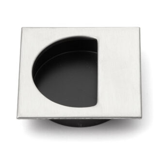 RVS handvatschaal, halfrond, V2A (SUS304), 57 mm (2-1/4) SKH-57. Hoogwaardige roestvrijstalen handgreepschaal van roestvrij staal V2A (SUS304), satijnmat, voor schuifdeuren, deuren, schepen, vochtige omgevingen van Sugatsune / LAMP® (Japan)
