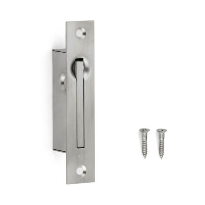 Roestvrijstalen inklapbare handgreep SUS304, 100 mm (3-15/16") ST-100. RVS inklapbare handgreep van RVS V2A, satijn mat, voor inspectieklep, inspectiedeur, onderhoudsdeur, onderhoudsopening, vochtige omgeving, schip, caravan van Sugatsune / LAMP® (Japan)