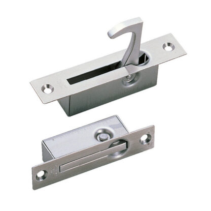 Roestvrijstalen inklapbare handgreep SUS304, 100 mm (3-15/16") ST-100. RVS inklapbare handgreep van RVS V2A, satijn mat, voor inspectieklep, inspectiedeur, onderhoudsdeur, onderhoudsopening, vochtige omgeving, schip, caravan van Sugatsune / LAMP® (Japan) - Afbeelding 2