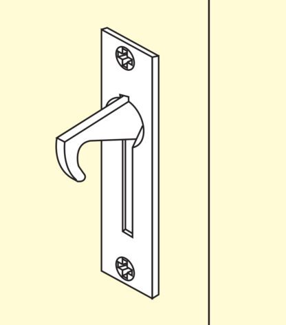 Roestvrijstalen inklapbare handgreep SUS304, 100 mm (3-15/16") ST-100. RVS inklapbare handgreep van RVS V2A, satijn mat, voor inspectieklep, inspectiedeur, onderhoudsdeur, onderhoudsopening, vochtige omgeving, schip, caravan van Sugatsune / LAMP® (Japan) - Afbeelding 4
