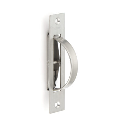 Roestvrijstalen inklapbare handgreep SUS304, 110 mm (4-11/32") HR-110S. Draaibare RVS inklapbare handgreep van RVS V2A, satijn mat, voor inspectieklep, inspectiedeur, onderhoudsdeur, vochtige omgeving, schip, caravan van Sugatsune / LAMP® (Japan) - Afbeelding 3
