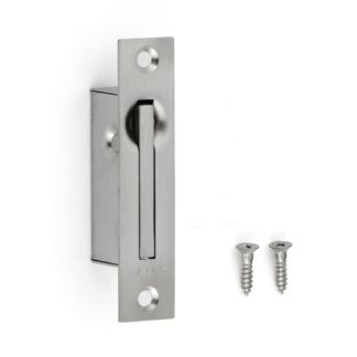 Roestvrijstalen inklapbare handgreep SUS304, 80 mm (3-5/32") ST-80. RVS inklapbare handgreep van RVS V2A, satijn mat, voor inspectieklep, inspectiedeur, onderhoudsdeur, onderhoudsopening, vochtige omgeving, schip, caravan van Sugatsune / LAMP® (Japan)