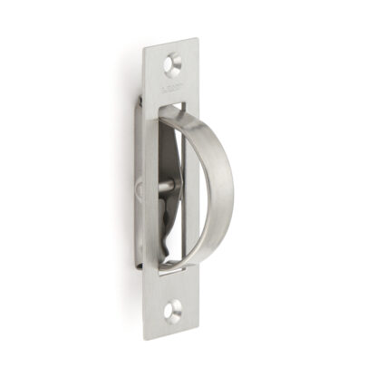 Roestvrijstalen inklapbare handgreep SUS304, 90 mm (3-17/32") HR-90S. Draaibare RVS inklapbare handgreep van RVS V2A, satijn mat, voor inspectieklep, inspectiedeur, onderhoudsdeur, vochtige omgeving, schip, caravan van Sugatsune / LAMP® (Japan) - Afbeelding 3