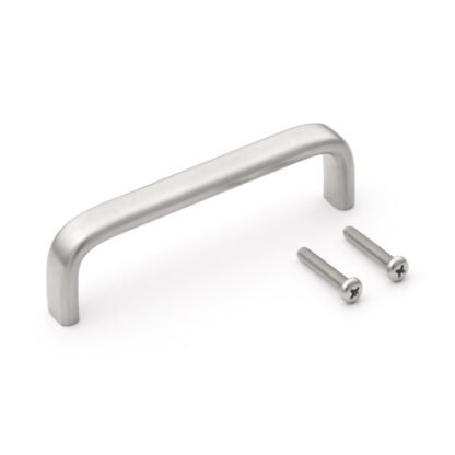 RVS deurkruk V2A (SUS304), 120 mm (4,8″) EC-120S. Hoogwaardige massieve RVS deurkruk van RVS V2A (SUS304), zijdemat, voor vochtige omgevingen, schepen, voedingsruimte, medische ruimte van Sugatsune / LAMP® (Japan)