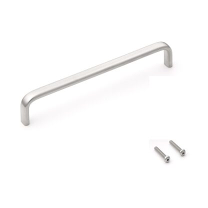 RVS deurkruk V2A (SUS304), 220 mm (8,7″) EC-220S. Hoogwaardige massieve RVS deurkruk van RVS V2A (SUS304), zijdemat, voor vochtige omgevingen, schepen, voedingsruimte, medische ruimte van Sugatsune / LAMP® (Japan)