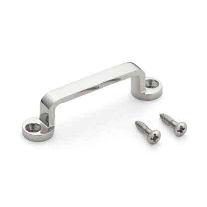 RVS deurkruk V2A (SUS304), 65 mm (2.6″) FT-65. Hoogwaardige massieve RVS deurkruk van RVS V2A (SUS304), hoogglans gepolijst, voor schepen, boten, jachten, RVS keukens van Sugatsune / LAMP® (Japan)