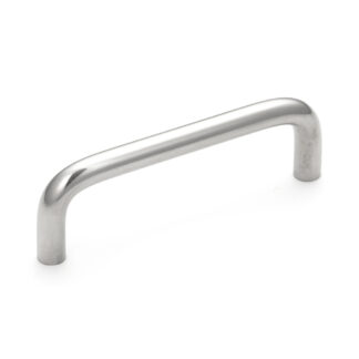 RVS deurkruk V2A (SUS304), 66 mm (2.6″) H-42-C-8. Hoogwaardige roestvrijstalen deurkruk van roestvrij staal V2A (SUS304), hoogglans gepolijst, voor vochtige omgevingen, schepen, voedsel, medische ruimte door Sugatsune / LAMP® (Japan)