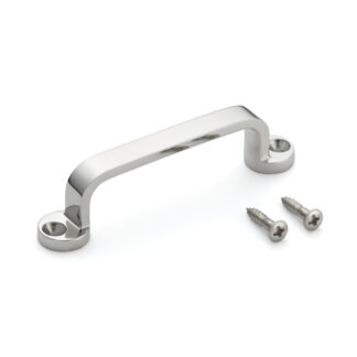 RVS deurkruk V2A (SUS304), 80 mm (3,2″) FT-80. Hoogwaardige massieve RVS deurkruk van RVS V2A (SUS304), hoogglans gepolijst, voor schepen, boten, jachten, RVS keukens van Sugatsune / LAMP® (Japan)
