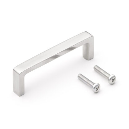 RVS deurkruk V2A (SUS304), 90 mm (3,6″) FB-90. Hoogwaardige massief roestvrijstalen deurkruk gemaakt van roestvrij staal V2A (SUS304), hoogglans gepolijst, voor vochtige omgevingen, schepen, voedsel, medische ruimte door Sugatsune / LAMP® (Japan)