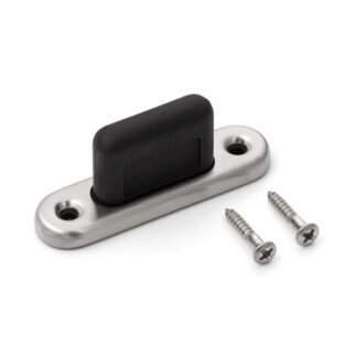 Roestvrijstalen handgreep SUS304 met zachte grip, 60 mm (2,4") HS-60S. Zacht roestvrijstalen handvat gemaakt van roestvrij staal V2A, satijn mat, voor keuken, woonkamermeubels, badkamermeubels, vochtige omgeving, schip, caravan, door Sugatsune / LAMP® (Ja