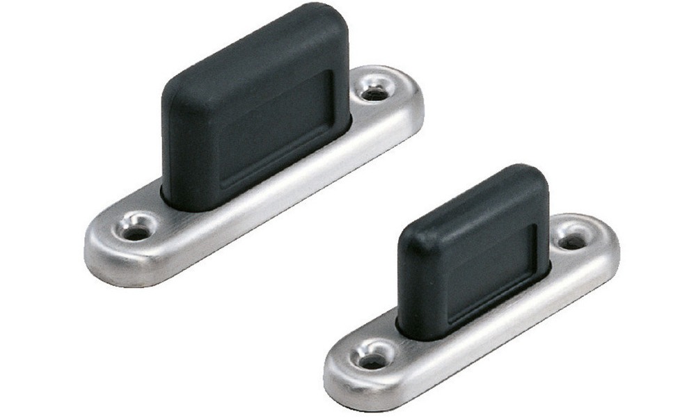 SUS304 roestvrijstalen handgreep met softgrip-gebied, 70 mm (2-3/4"), HS-70S. Zacht roestvrijstalen handvat gemaakt van roestvrij staal V2A, satijn mat, voor keuken, woonkamermeubels, badkamermeubels, vochtige omgeving, schip, caravan, door Sugatsune / LAMP® (Japan) - Afbeelding 3