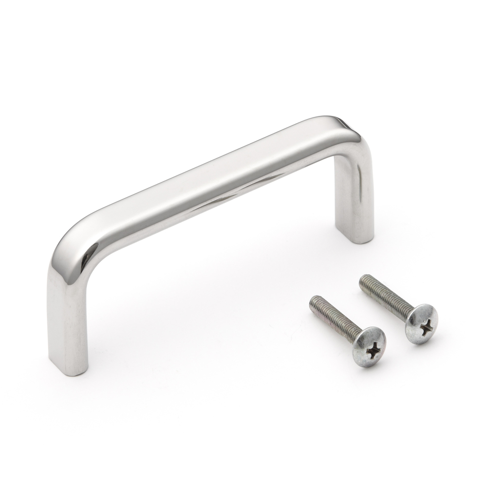 Hoogwaardige roestvrijstalen meubelgreep gemaakt van SUS304 (V2A), glanzend gepolijst, 108 mm (4,3") ECH-100M. Roestvrijstalen deurklink gemaakt van SUS304 (V2A), glanzend gepolijst, voor boot, jacht, roestvrijstalen keuken, strandhotel, dokterspraktijk,