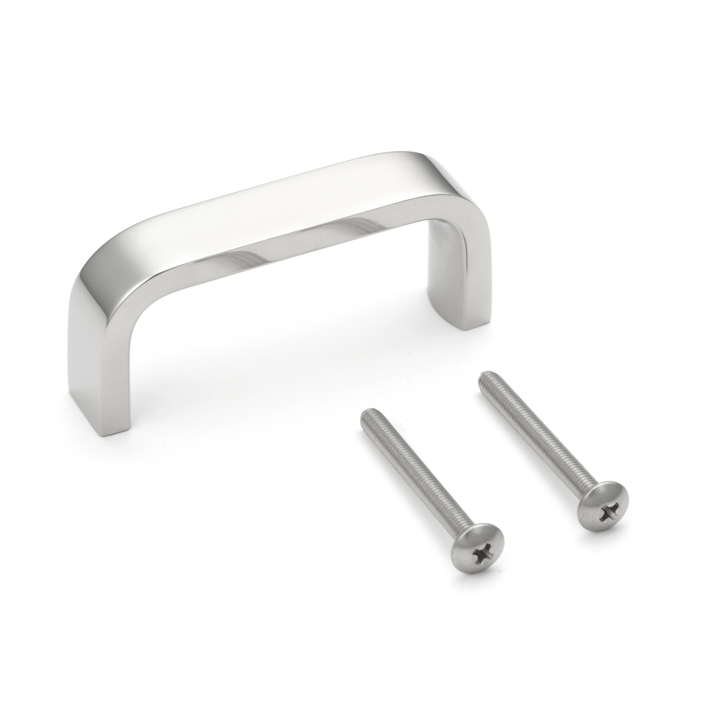 Hoogwaardige roestvrijstalen meubelgreep gemaakt van SUS304 (V2A), glanzend gepolijst, 50 mm (2") KB-50M. Roestvrijstalen deurklink gemaakt van SUS304 (V2A), glanzend gepolijst, voor boot, jacht, roestvrijstalen keuken, strandhotel, dokterspraktijk, meube