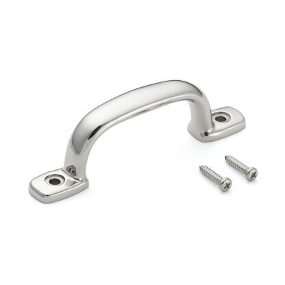 RVS meubelgreep SUS316, 120mm (4,8″) 2LC-120. Handgreep gemaakt van het fijnste corrosievrije roestvrij staal V4A (SUS316) voor hoogwaardige faciliteiten, maar ook voor gebruik buitenshuis, vochtige, ruwe en sterk corrosieve omgevingen van Sugatsune / LAMP® (Japan)