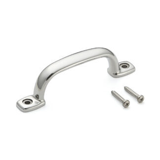 RVS meubelgreep SUS316, 150mm (6″) 2LC-150. Handgreep gemaakt van het fijnste corrosievrije roestvrij staal V4A (SUS316) voor hoogwaardige faciliteiten, maar ook voor gebruik buitenshuis, vochtige, ruwe en sterk corrosieve omgevingen van Sugatsune / LAMP® (Japan)