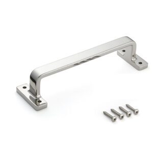 SUS316 roestvrijstalen meubelhandgreep, 280 mm (11,1 ") FT-280. Solide, stabiele handgreep van het fijnste corrosievrije roestvrij staal V4A (SUS316) voor hoogwaardige faciliteiten, buitenruimtes, vochtige, ruwe en sterk corrosieve omgevingen van Sugatsune / LAMP® (Japan)