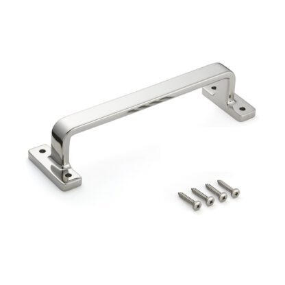 SUS316 roestvrijstalen meubelhandgreep, 280 mm (11,1 ") FT-280. Solide, stabiele handgreep van het fijnste corrosievrije roestvrij staal V4A (SUS316) voor hoogwaardige faciliteiten, buitenruimtes, vochtige, ruwe en sterk corrosieve omgevingen van Sugatsune / LAMP® (Japan)