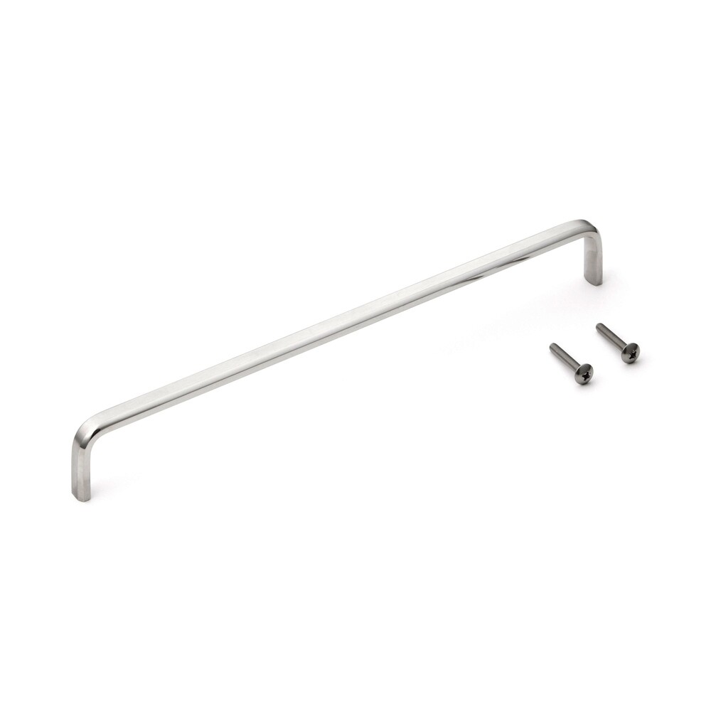 Roestvrijstalen meubelgreep SUS316, matte en glanzende afwerking, 260 mm (10,3″), XL-JS260TT. Meubelgreep, gemaakt van het fijnste roestvrij staal V4A (SUS316) voor hoogwaardige faciliteiten, maar ook voor buitengebruik, vochtige en ruwe omgevingen van Sugatsune / LAMP® (Japan)