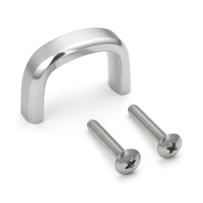 Roestvrijstalen meubelgreep SUS316, matte en glanzende afwerking, 38 mm (1,5″), XL-JSR40TT. Meubelgreep, gemaakt van het fijnste roestvrij staal V4A (SUS316) voor hoogwaardige faciliteiten, maar ook voor buitengebruik, vochtige en ruwe omgevingen van Sugatsune / LAMP® (Japan)