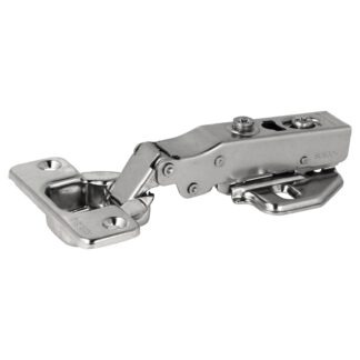Roestvrijstalen meubelscharnier gemaakt van SUS304 (V2A) met geïntegreerde soft-close demping, volledig rustend, incl. Montageplaat, 117 mm (4.7") 15.03.760-0. Roestvrijstalen meubelriem met demper, gemaakt van SUS304 (V2A) voor boot, roestvrijstalen keuk
