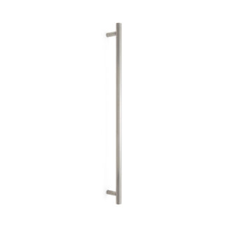Roestvrijstalen deurklink SUS304, 800 mm (31,5") SSH-2580. Massieve roestvrijstalen deurklink gemaakt van roestvrij staal V2A, satijn mat, voor kamerdeur, productiemachine, trein, bus, speciaal voertuig, door Sugatsune / LAMP® (Japan)