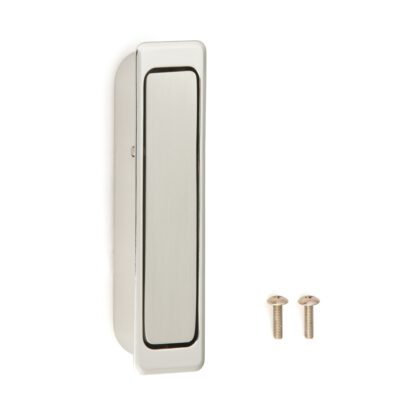 Zinklegering inlaathandvat, afwerking: vernikkeld, satijn mat, 100 mm (4") FH-100BK-00. Inlaatgreep FH-100BK-00 voor kantoormeubilair, huismeubilair, keukenkasten, door Sugatsune / LAMP® (Japan) - Afbeelding 2