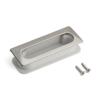 Unieke ventilatiegreep schaal V2A (SUS304), grijs, 105 mm (4-1/8) UTA-105GR. Ventilatiehandgreepschaal van roestvrij staal V2A (SUS304), satijnmat, voor laden, kasten, vochtige omgevingen, schepen van Sugatsune / LAMP® (Japan)