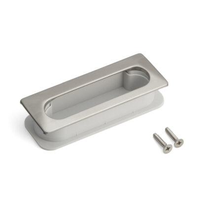 Unieke ventilatiegreep schaal V2A (SUS304), grijs, 105 mm (4-1/8) UTA-105GR. Ventilatiehandgreepschaal van roestvrij staal V2A (SUS304), satijnmat, voor laden, kasten, vochtige omgevingen, schepen van Sugatsune / LAMP® (Japan)