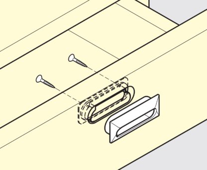 Unieke ventilatiegreepschaal V2A (SUS304), zwart, 105 mm (4,2″) UTA-105BL. Ventilatiehandgreepschaal van roestvrij staal V2A (SUS304), satijnmat, voor laden, kasten, vochtige omgevingen, schepen van Sugatsune / LAMP® (Japan) - Afbeelding 5