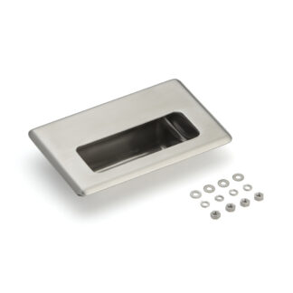 Exclusief RVS handvat beker SUS304, 138 mm (5-7/16) HH-FB-1. Roestvrijstalen handgreepschaal van roestvrij staal V2A, satijnmat, voor laden, kasten, vochtige omgevingen, schepen, machines, apparaten van Sugatsune / LAMP® (Japan)